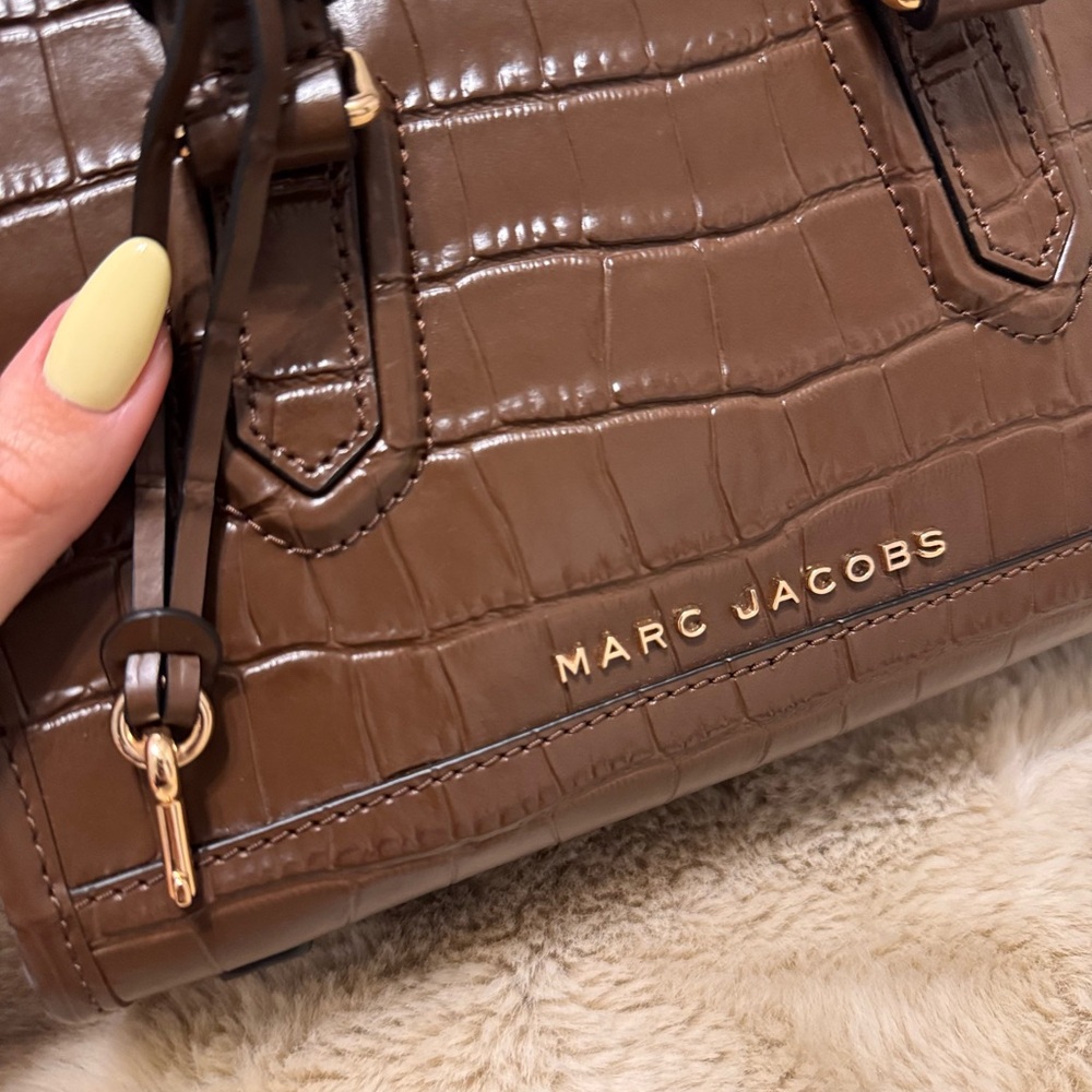 Marc Jacobs Croc chocolate bag